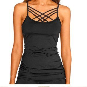 VIMIA Revolve top in black women's size Small.